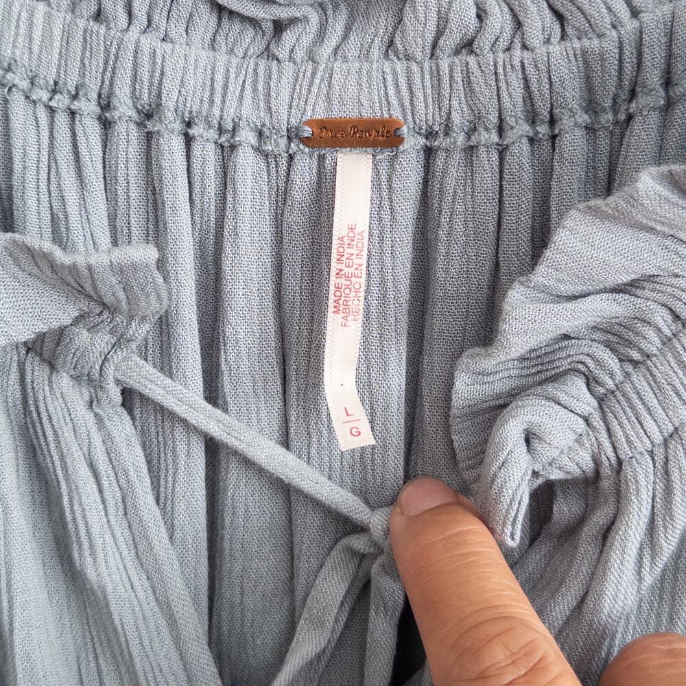 Free People Slate Blue Off-Shoulder Maxi Dress - Picture 10 of 12